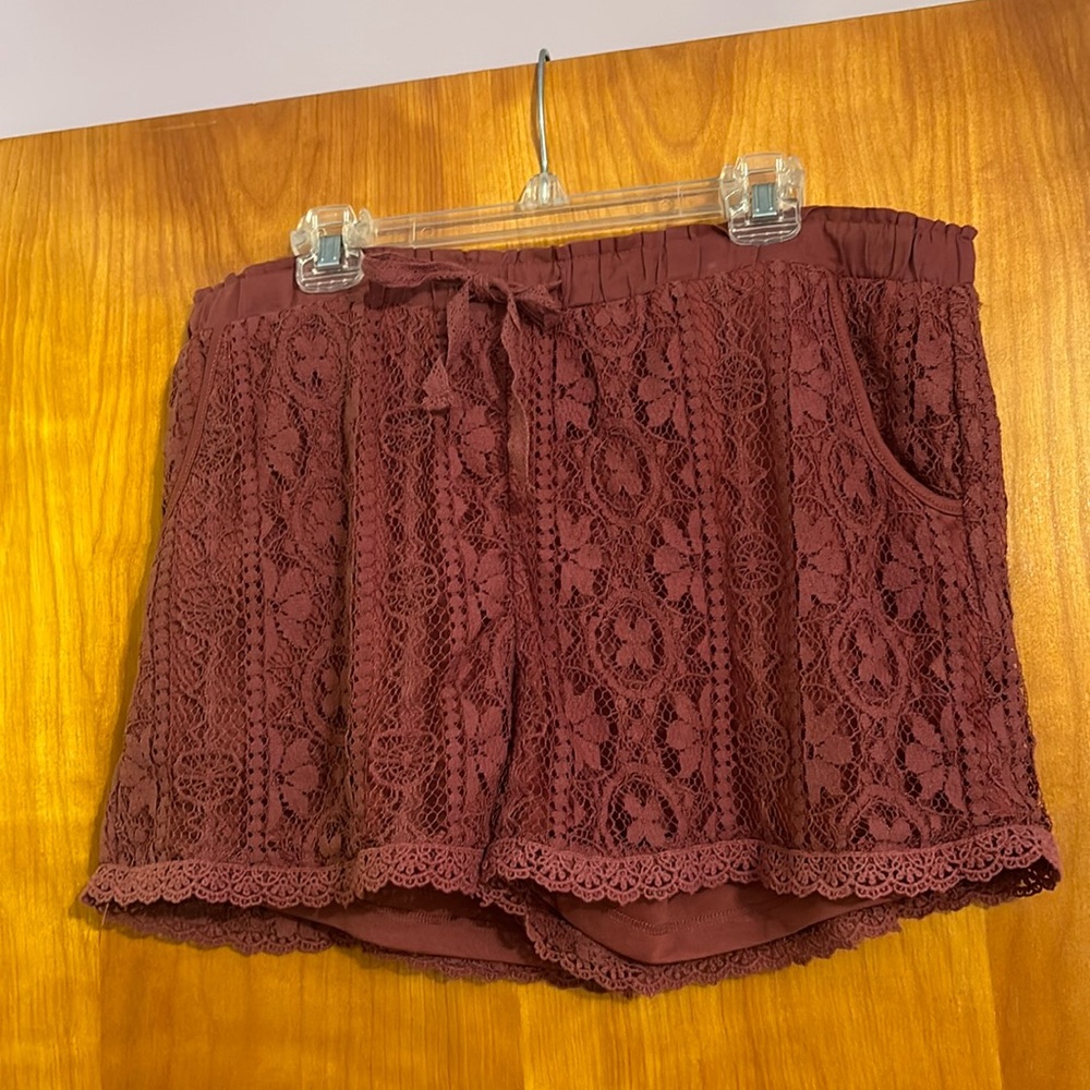 Lace lined shorts